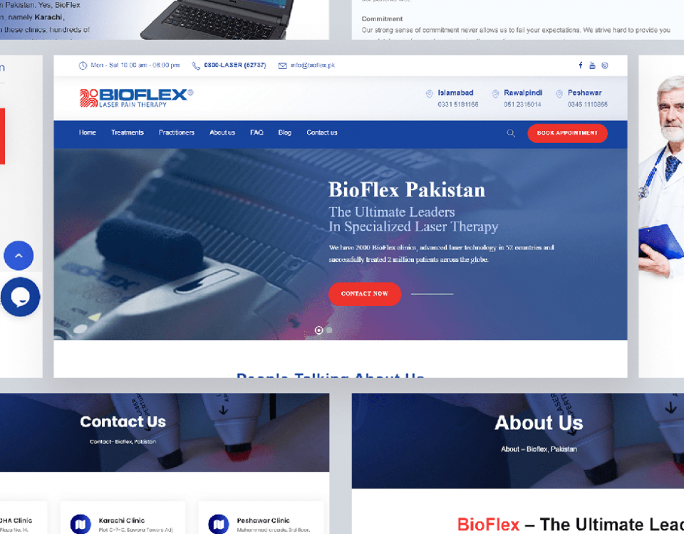 Bioflex - Web Design by Abdul Mateen - Graphic Designer & Front-End-Developer - Islamabad, Pakistan