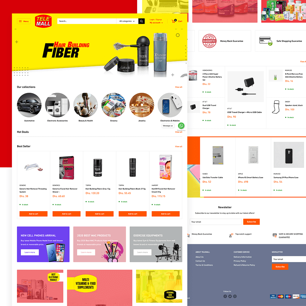 Telemall Shopify Store Design and Development